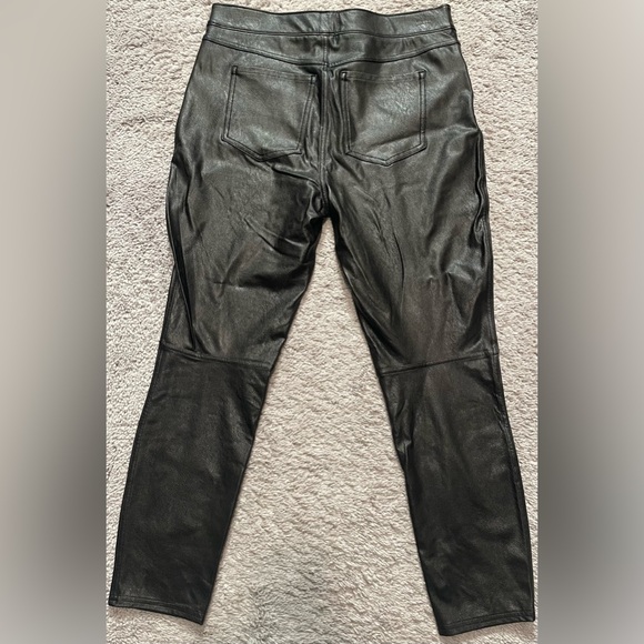 SPANX Women's Leather Like Ankle Skinny Pants - Womens Size Petite Large - Picture 7 of 9